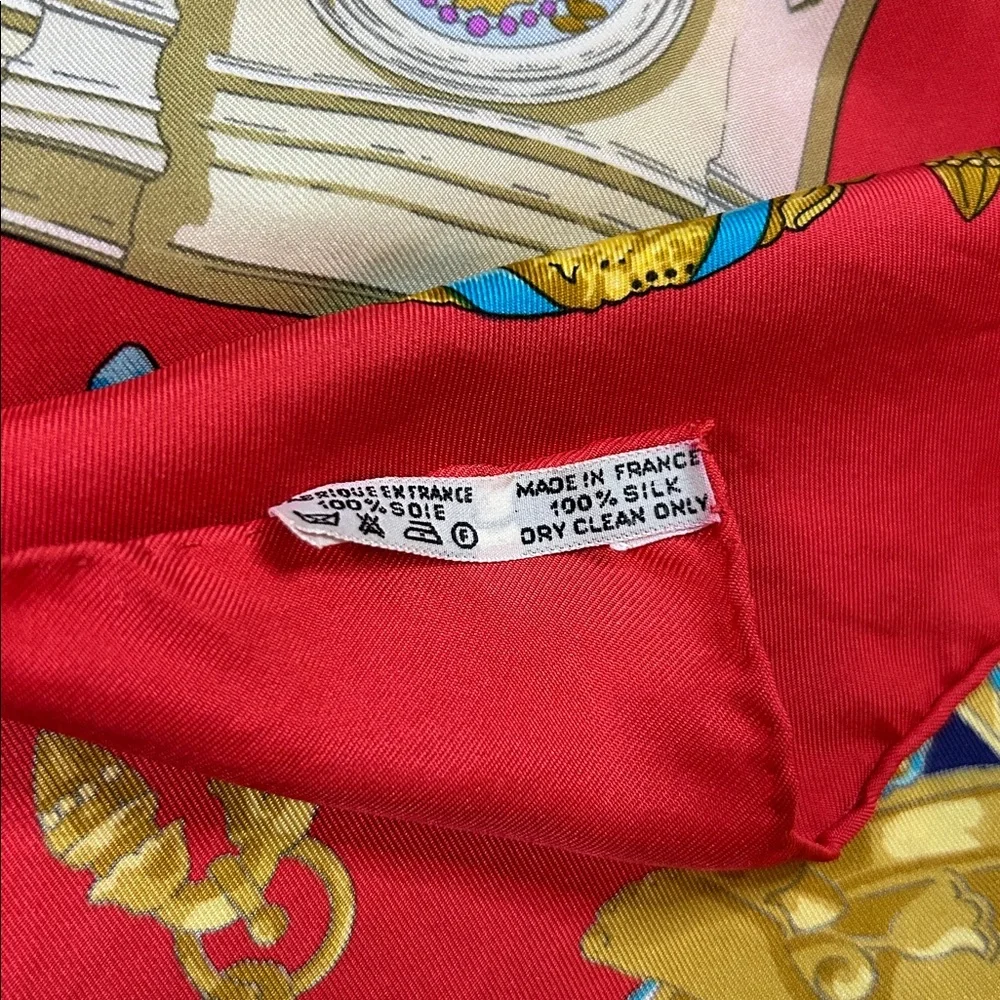 Vintage Hermes Silk Scarff “Homage A Charles Gabriel” - Picture 10 of 11